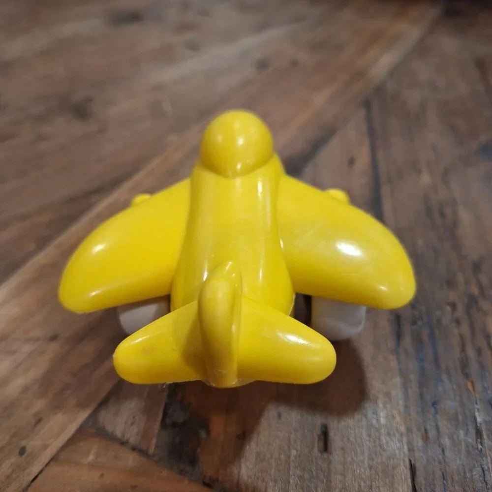 Viking Toys Sweden Jumbo Plane 1148 Yellow Play Vehicle Rubber Wheel Air Toddler